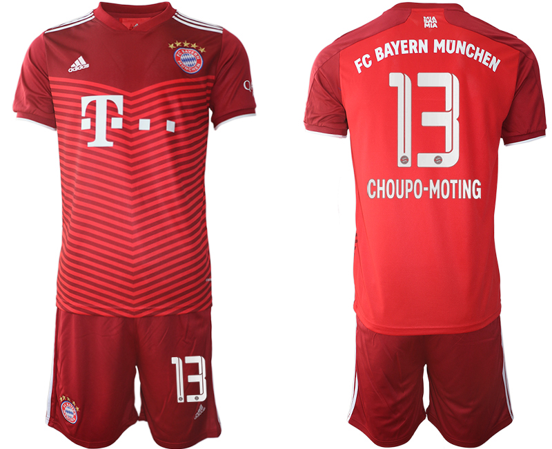 Men 2021-2022 Club Bayern Munich home red #13 Soccer Jersey